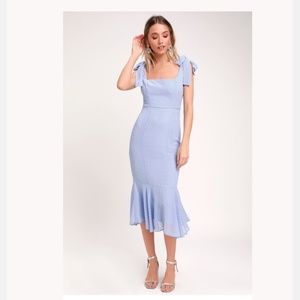 Periwinkle Lulu Dress , Mid-length